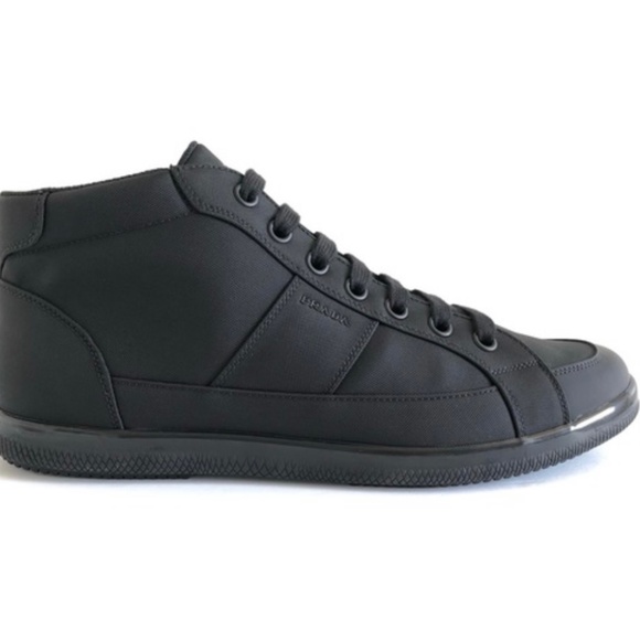 Prada Nylon High-Top Sneaker - Picture 4 of 5